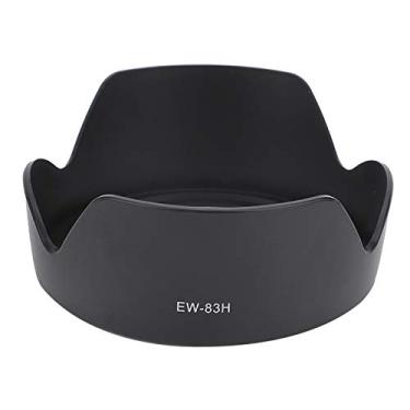 Imagem de Pomya Lente de câmera para 2 PCS EW-83H Capa de plástico para câmera compatível com EF 24-105 mm f/4L é lentes USM Preto