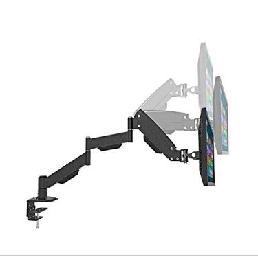 Imagem de Suporte para monitor de computador LCD de 17 a 27 polegadas com mola a gás suporte de TV de movimento completo suporte de fixação de mesa L155