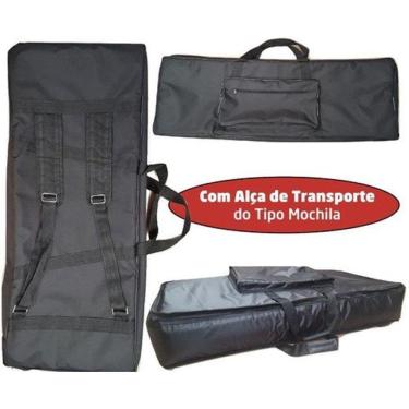 Imagem de Capa Master Luxo Para Teclado 5/8 Acolchoada Nylon Preto