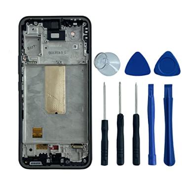 Imagem de Avvood Para Samsung Galaxy A54 SM-A546U SM-A546U1 A546B A546E Tela LCD Touch Digitalizador Montagem com Substituição de Moldura 16.3 cm