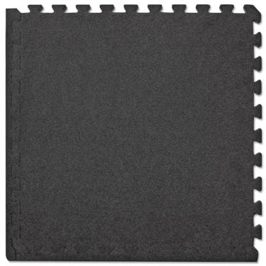 Imagem de Meister Tapetes de espuma EVA interligados X-THICK de 1,9 cm – 6 x 6,3 cm azulejos para exercícios, áreas de lazer e escritórios – preto – 25 azulejos (100 metros quadrados)