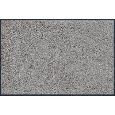 Imagem de Tapetes de chão de cor lisa lavagem+seco, lavar à máquina – secar à máquina, 60 x 90 cm, cinza frio