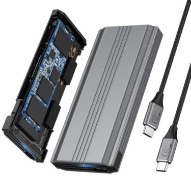 Imagem de ChenYang Leitor de gabinete USB 3.2 para M.2 NVME/SATA SSD, USB 3.2 Gen 2x2 20Gbps adaptador de gabinete sem ferramentas compatível com 2242/2260/2280 mm com chipset RTL9220