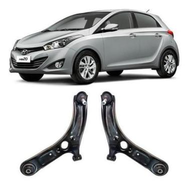 Imagem de Par Bandejas Suspensão Dianteira Hyundai Hb20 2012 A 2020 - Auto Flex