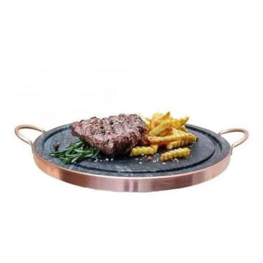 Imagem de Chapa de pedra sabão para assar carne 36 cm de diâmetro - 6804.23.00