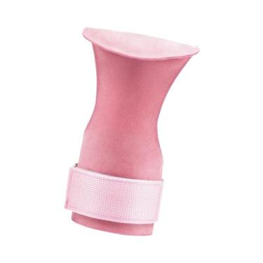 Imagem de Aymzbd Pegas de Mão com Apoio de Pulso para Proteção de Palma, Ginástica, Flexões, Levantamento Terra, Treino de Academia, Kettlebells, Levantamento de Peso, Mão Esquerda Rosa