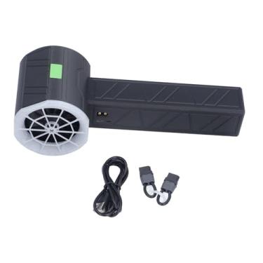 Imagem de Ventilador de Ar Portátil Espanador de Ar Elétrico Espanador de Ar Comprimido Ventilador Turbo Portátil Velocidade Contínua Ajustável Preto para Limpeza de Quintal de Teclado