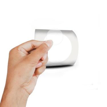 Imagem de Etiqueta Redonda - Etiquetas Adesivas Transparente 6cm 10 Rolos c/500 