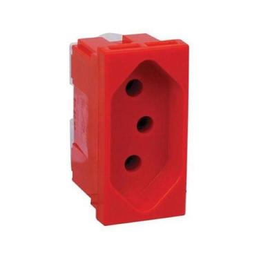 Imagem de Zeffia Modulo Tomada 2P+T 20A Vermelha - Legrand