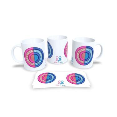 Imagem de Canecas Branca de Porcelana Personalizadas Novembro Azul - Estampa Sub