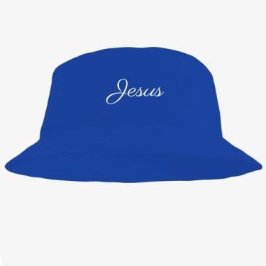 Imagem de Boné Chapéu Bucket Hat Estampado Jesus - MP Moda Masculina, Único, Azu