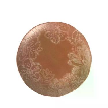 Imagem de Prato Raso Orgânico Florear - Terracota - Homedock