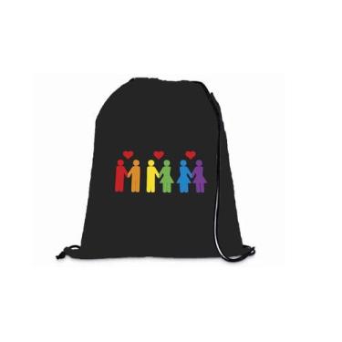 Imagem de Mochila Saco Personalizada Esporte Coleção LGBT O Amor - Deluzz