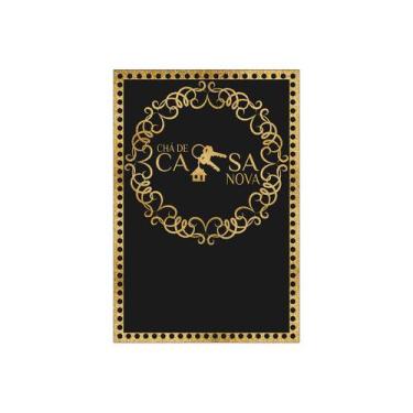 Imagem de Painel De Festa Vertical 1,50 x 2,20 - Chá de Casa Nova Dourado 010 - 