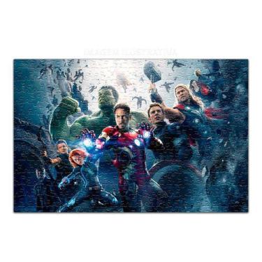 Imagem de Quebra Cabeça Personalizado Avengers 48 Peças - Pomp's Geek