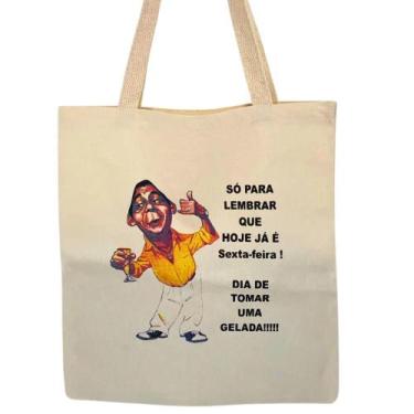 Imagem de Bolsa Ecobag  100% algodão estampa  SEXTA FEIRA - CARIOCA MAIS