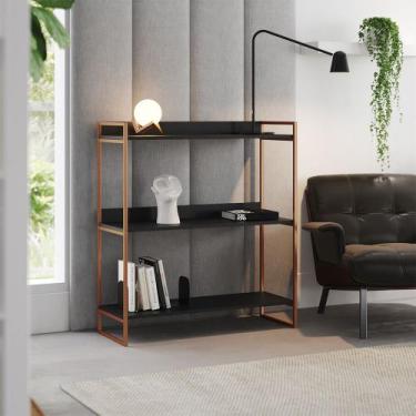 Imagem de Prateleira Multiuso Industrial Córdoba 95cm Cobre e Preto - NEW GREEN,