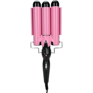 Imagem de Modelador Triplo de Cabelo Onida ON-2675 130W Bivolt - Preto/Rosa, 220
