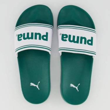 Imagem de Chinelo Puma Leadcat 2.0 Team BDP Branco e Verde, 38