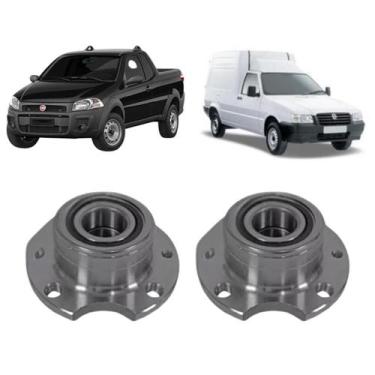 Imagem de Par Cubo de Roda Original Nakata Traseiro Fiorino 1.0 1985 1986 1987, 