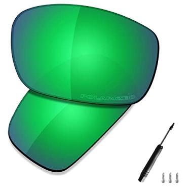 Imagem de SAUCER Lentes de substituição premium e chave de fenda para óculos de sol Oakley X Squared OO6011 High Defense - Verde Jade polarizado