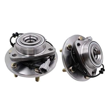 Imagem de MACEL Conjunto de 2 rolamentos do cubo da roda dianteira 515066 compatível com Infiniti QX56 2004-2007, Nissan Armada 2005-2007, Nissan Pathfinder 2004-2007, Nissan Titan 2004-2007, 6 terminais com
