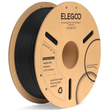 Imagem de Filamento para impressora 3D ELEGOO PLA Plus 1,75 mm preto 1 kg