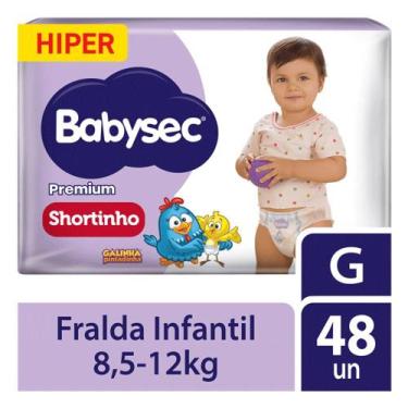 Imagem de Fralda Babysec Premium Hiper Shortinho PerfecFIT, G c/48