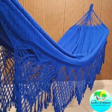 Imagem de Rede de descanso dormir casal luxo Reforçada suportar 300kg algodão gi