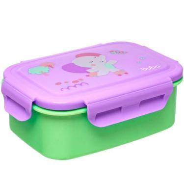 Imagem de Lancheira Bento Box Inox Zoo Elefante 600ml - Buba