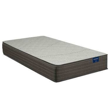 Imagem de Colchão Solteiro Inducol com Espuma D33 para até 150Kg de Malha Confortável 30x88x188cm cinza