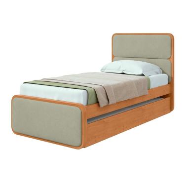 Imagem de Bicama Loop Bouclé Cinza e Amêndoa