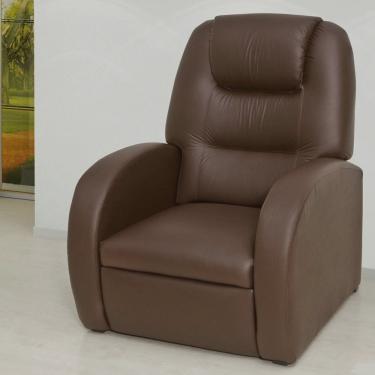 Imagem de Poltrona Do Papai Reclinável Civic Marrom Corino - Moveis Leartam