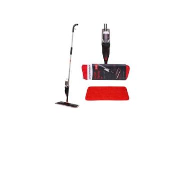 Imagem de Mop Spray Com Gatilho E Reservatório De Água Ou Produto Químico Borrifa Limpa E Seca Com Cabo Inox Articulado 129 Cm