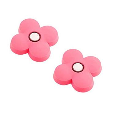 Imagem de Puxadores decorativos de gaveta infantil de sílica gel de sílica puxadores de porta de armário puxadores de cômoda puxadores de guarda-roupa (forma de flor)