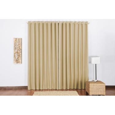 Imagem de Cortina Blackout sala ou quarto 3,00x2,60 para varão simples 3m cor av