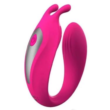 Imagem de Vibrador De Casal Com Controle Remoto 12 Vibrações Vibrador Dupla Estimulação [PINK]