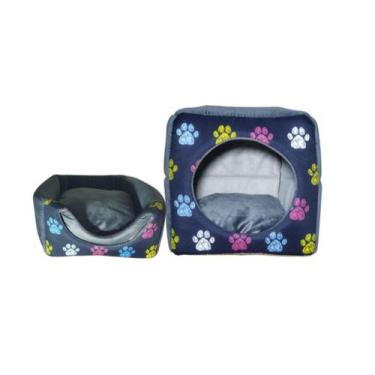 Imagem de Casinha Toca Cama Iglu 3 Em 1 Cachorro Cão E Gato Tam M - NoBrand, Pat