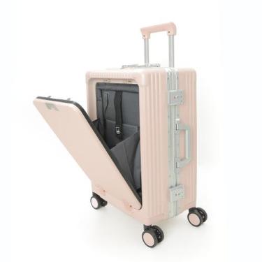 Imagem de Mala de Viagem Pequena de Bordo 10 kg Policarbonato Suécia Rosa - MALO