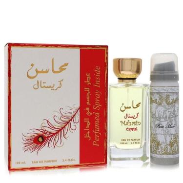 Imagem de Kit Presente Feminino Lattafa Mahasin Crystal Edp With 50 Ml Desodorante Em 100
