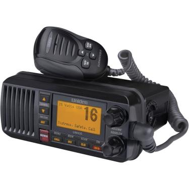 Imagem de Rádio marítimo Uniden UM435BK de montagem fixa VHF 1W/25W IPX8 preto