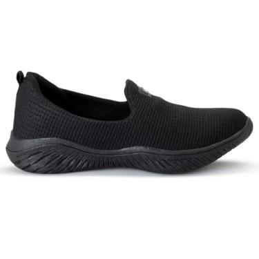 Imagem de Sapatilha Feminina Ortopédica Sem Cadarço Slip On Calce Fácil Leve Confortável Original (Preto, BR, Adulto, Numérico, 36)