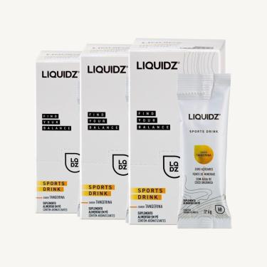 Imagem de LIQUIDZ® - Eletrólitos Zero Açúcares - Tangerina - Kit 3 Caixas - 42 sachês-Unissex