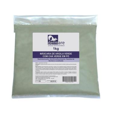 Imagem de Argila Verde Com Chá Verde 1kg - Dermare-Unissex