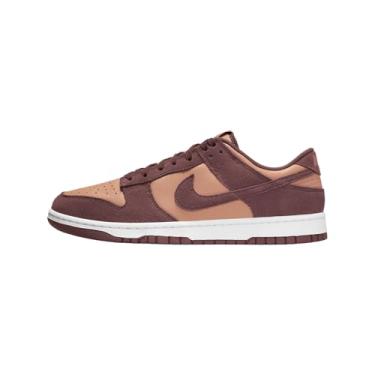 Imagem de Nike Tênis masculino retrô Dunk Low (FQ8249-200, marrom âmbar/branco/pônei escuro), Marrom âmbar/branco/pônei escuro, 45