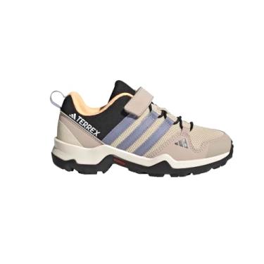 Imagem de adidas Tênis infantil Terrex Ax2r Cf para caminhada - bege, Sand Strata/Prata Violeta/Ácido Orang, 12.5