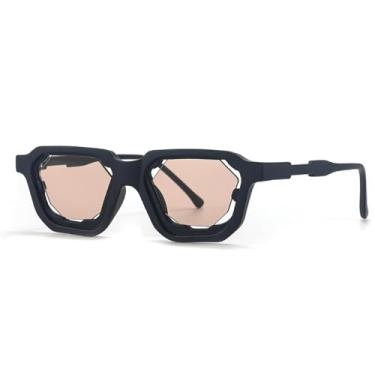 Imagem de HCPIHF Óculos de sol punk retrô, moda feminina e masculina, festa UV400, óculos de sol hip hop para áreas externas (4)