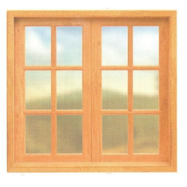 Imagem de Janela de Abrir Vidrinho - Madeira Maciça - Angelim