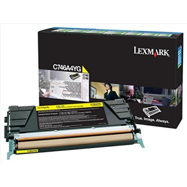 Imagem de Lexmark Cartucho de toner C746A1YG C746 C748 (Amarelo) em embalagem de varejo