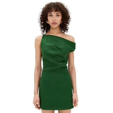 Imagem de Ronny Kobo LTD Vestido feminino Winnie, Verde palmeira, P